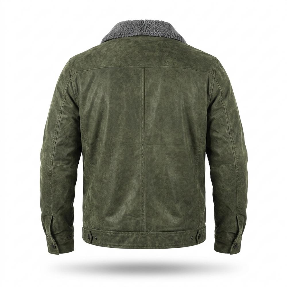 Gentleman Code - Duses | Gefütterte Veloursartige Wildleder-Jacke Herren