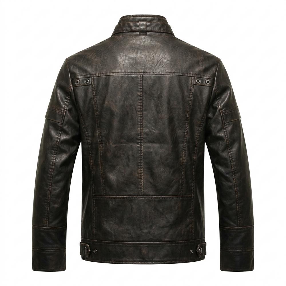Gentleman Code - Lonim | Tailliert Gesteppt Lederjacke Herren