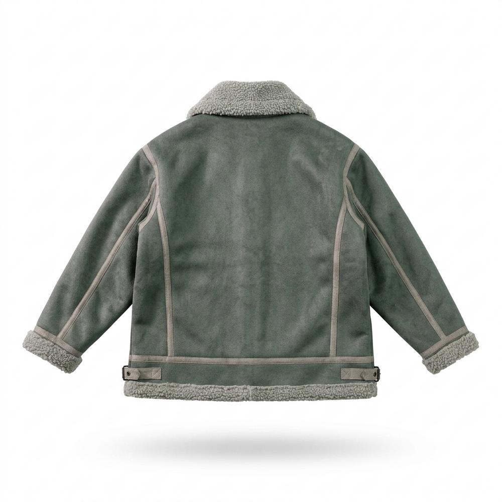 Gentleman Code - Noken | Gefütterte Gerade Geschnittene Wildleder-Jacke Unisex