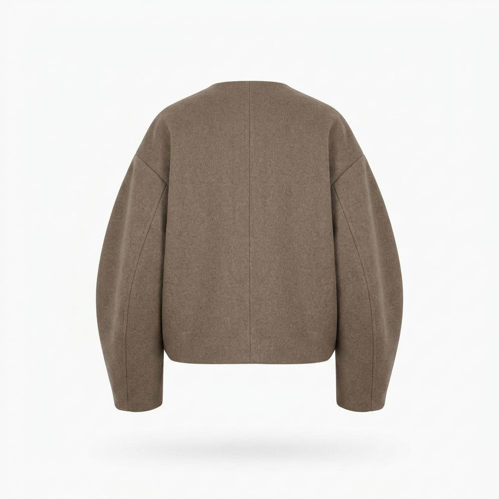 Gentleman Code - Zoler | Kragenlos Kurzgeschnitten Jacke Damen
