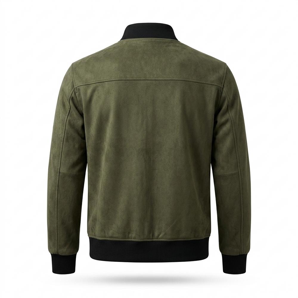 Gentleman Code - Mewat | Geknöpfte Langärmelige Wildleder-Jacke Herren