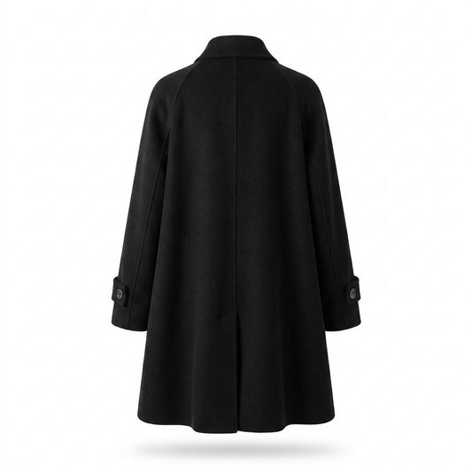 Gentleman Code - Sefot | Zweireihiger Wollartiger Mantel Damen
