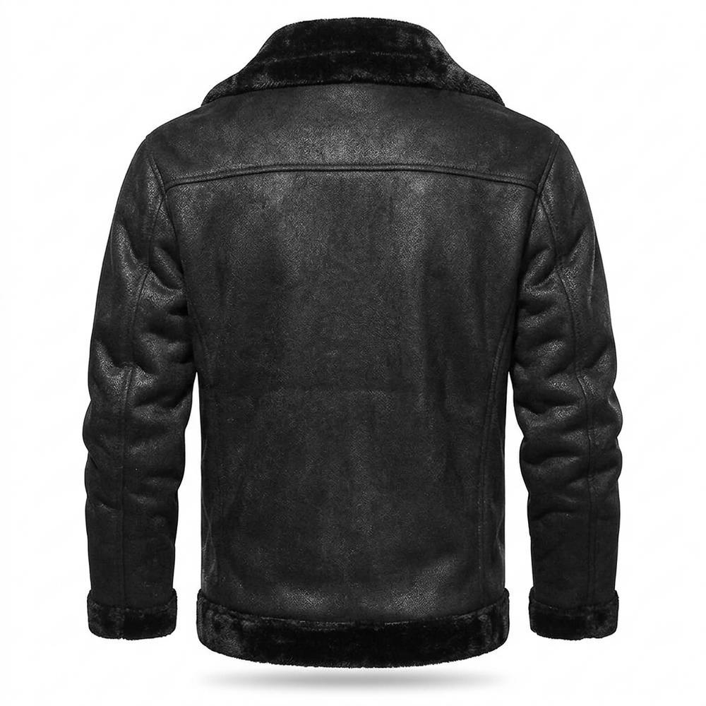 Gentleman Code - Dozos | Gefütterte Asymmetrische Wildleder-Jacke Herren