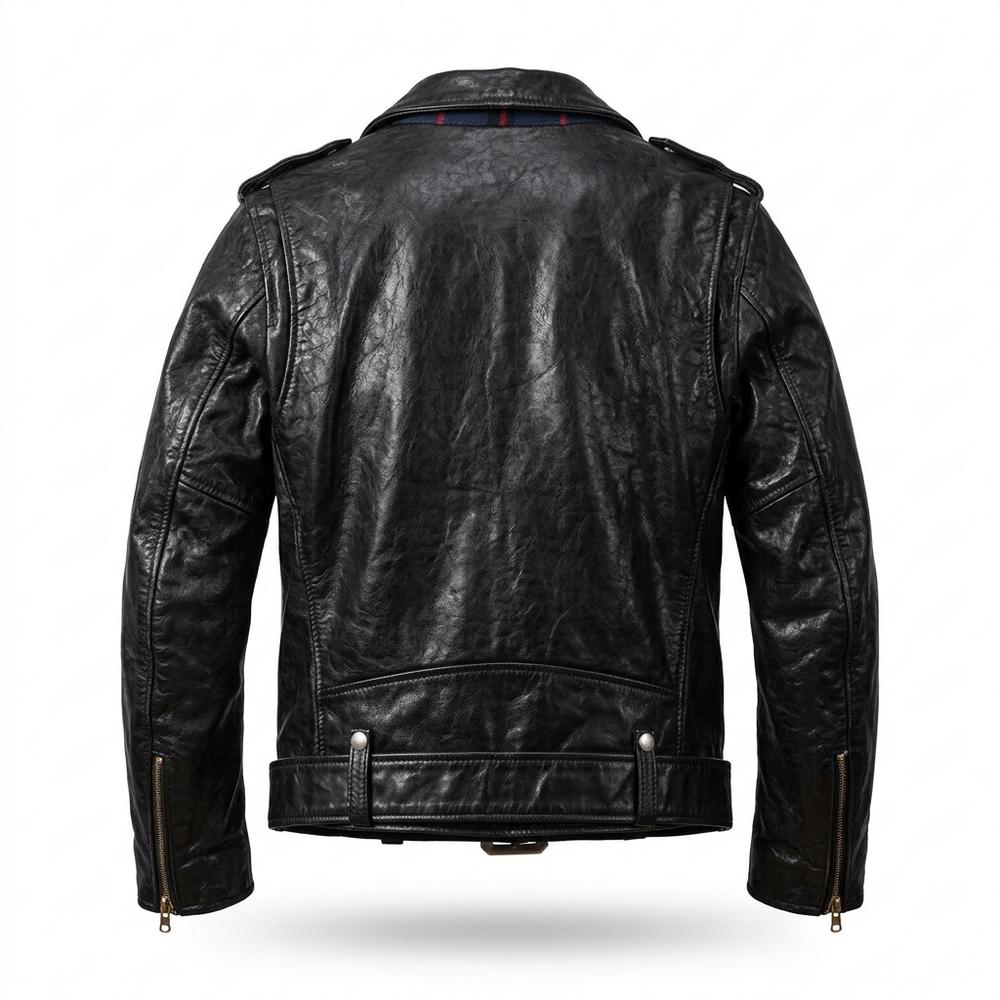 Gentleman Code - Sokos | Asymmetrisch Gegürtelt Lederjacke Unisex