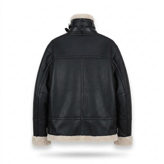 Gentleman Code - Lefok | Gefüttert Hochschließend Lederjacke Herren