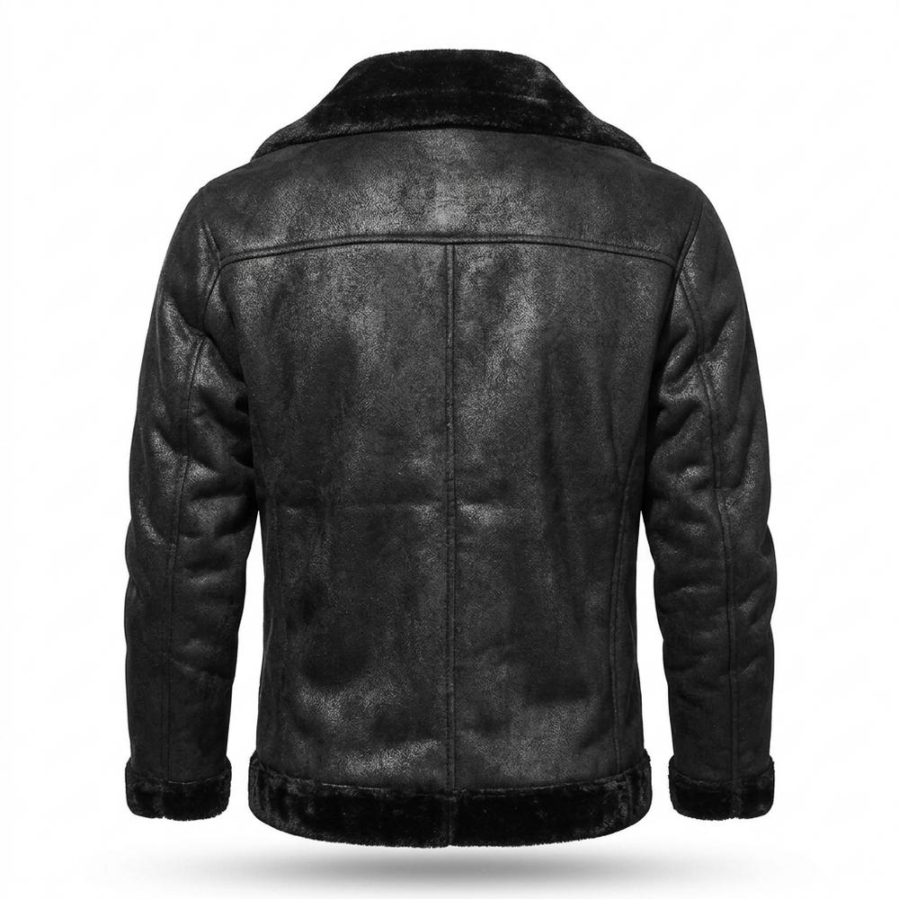Gentleman Code - Nibuv | Gefüttert Asymmetrisch Wildleder-Jacke Herren