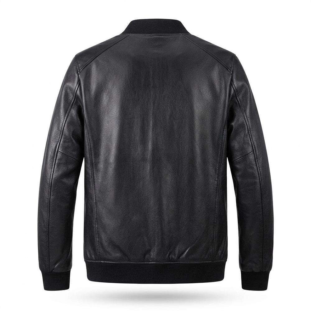 Gentleman Code - Zuzad | Genarbte Gefütterte Lederjacke Herren