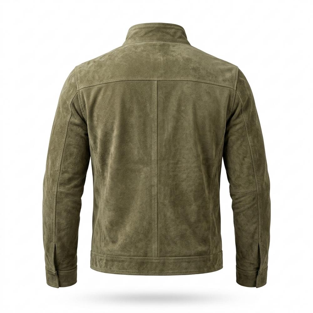 Gentleman Code - Yawud | Geknöpft Langärmlig Wildleder-Jacke Herren