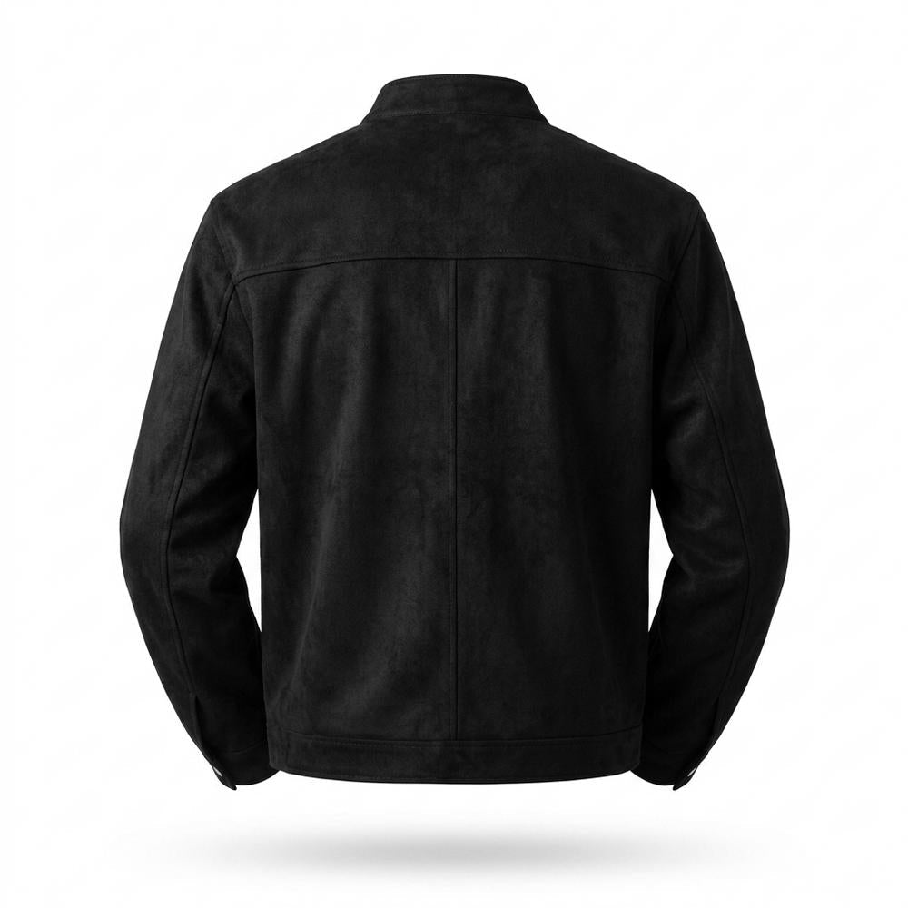 Gentleman Code - Lafed | Schlichte Veloursartige Wildleder-Jacke Herren