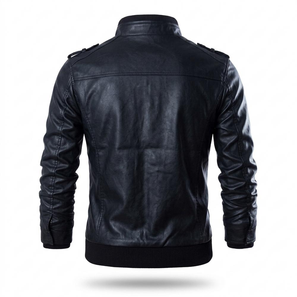 Gentleman Code - Remen | Gefüttert Tailliert Lederjacke Herren