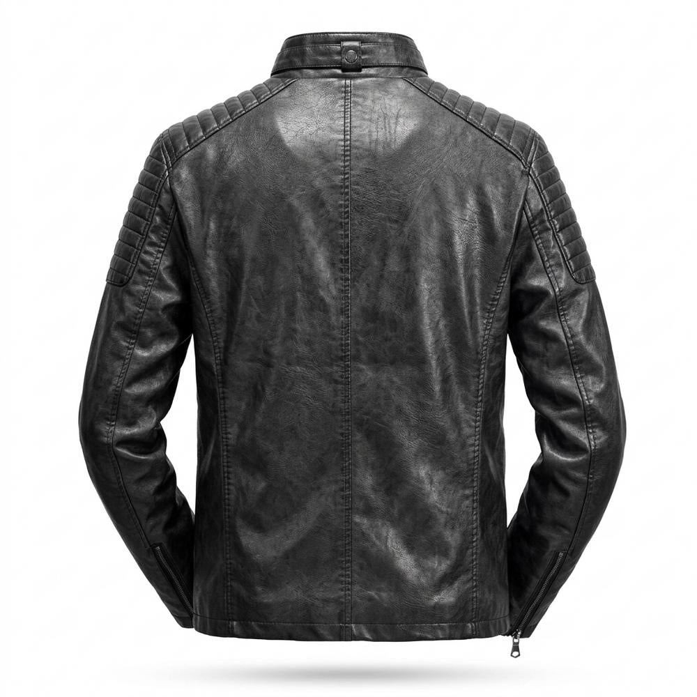 Gentleman Code - Varel | Gesteppt Gefüttert Lederjacke Herren