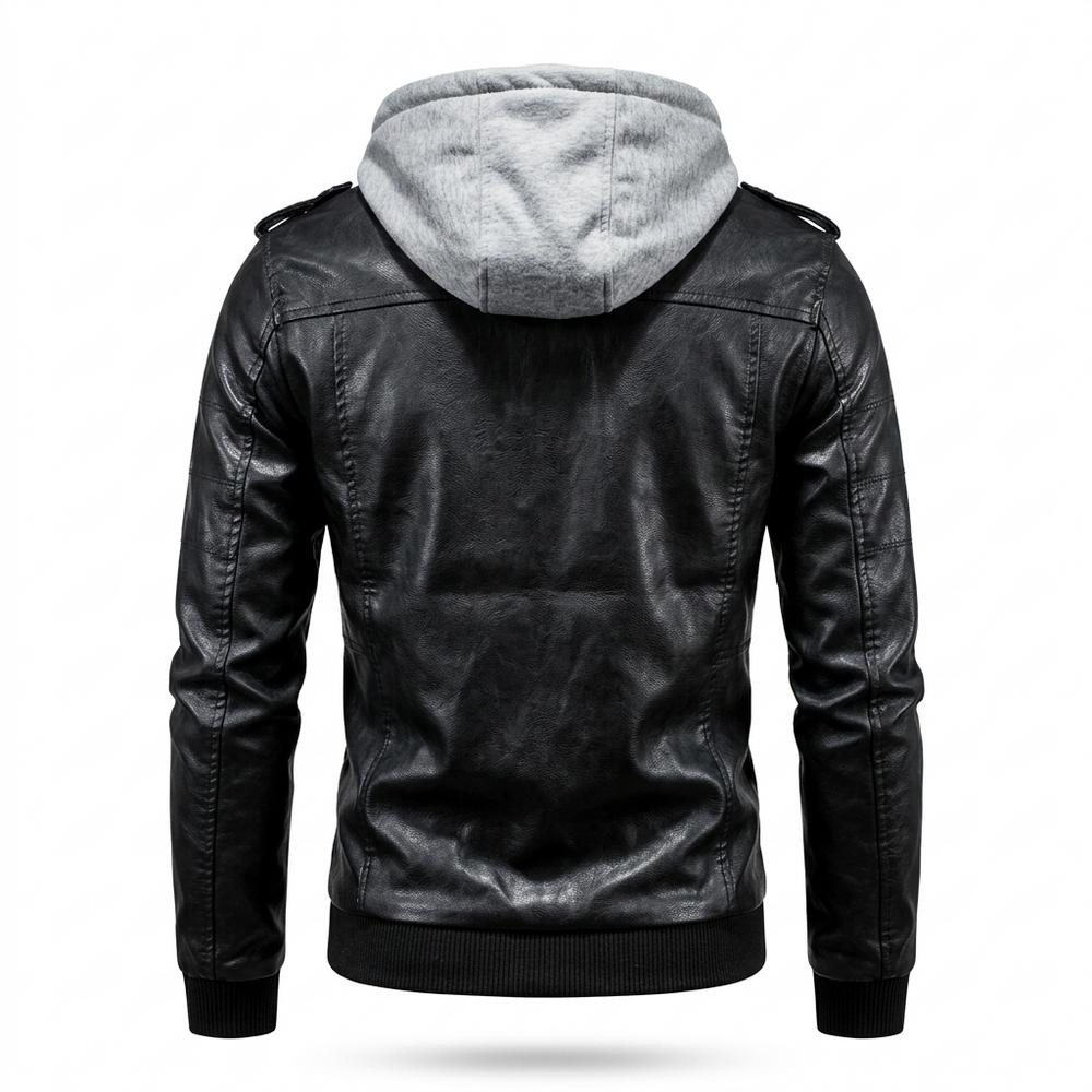 Gentleman Code - Lehom | Gefütterte Gesteppte Lederjacke Herren