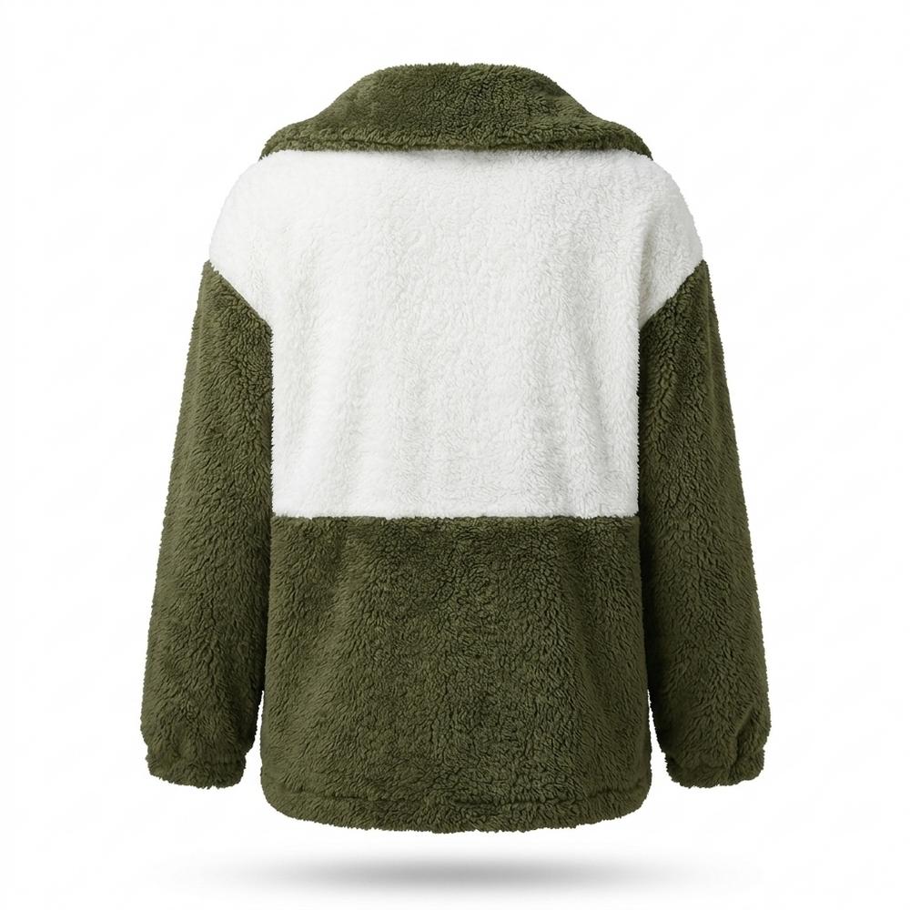 Gentleman Code - Miwuv | Zweifarbige Plüschige Jacke Damen