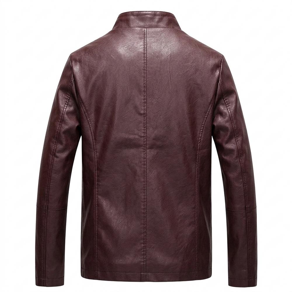 Gentleman Code - Zofol | Gefüttert Tailliert Lederjacke Herren