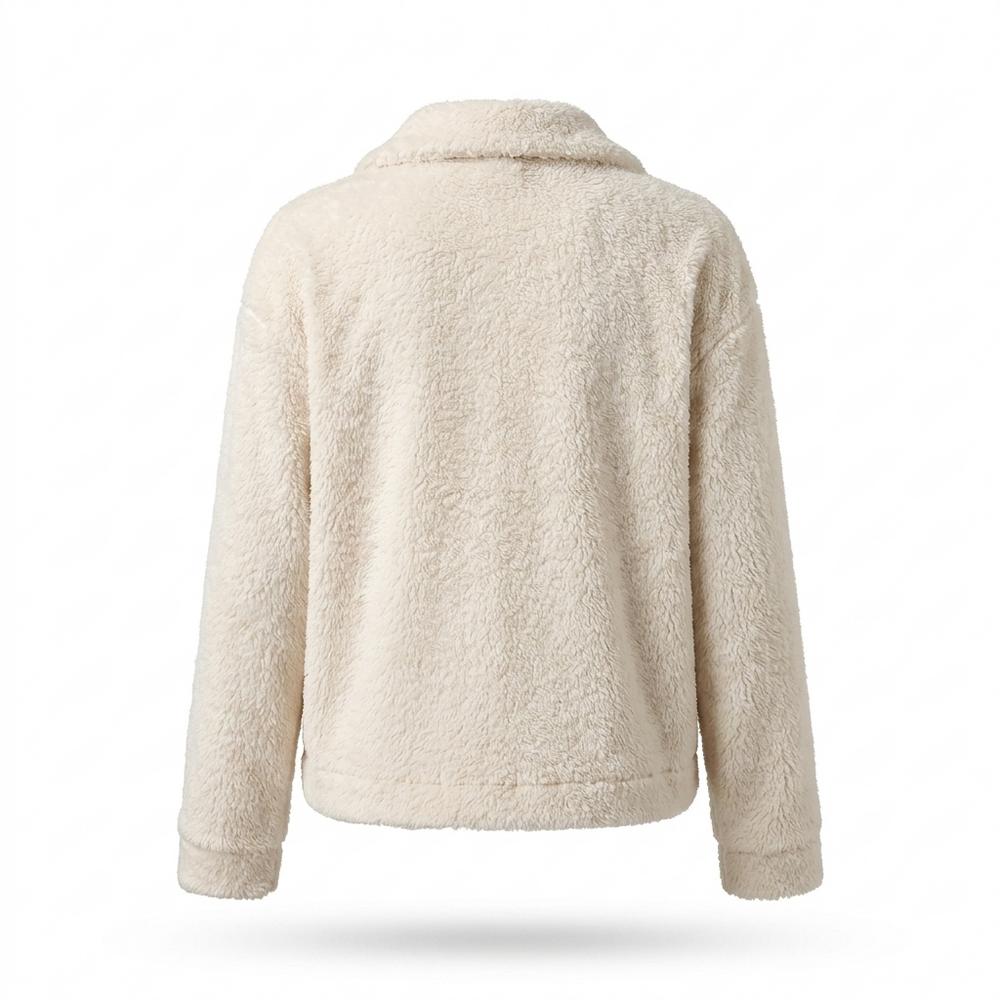 Gentleman Code - Eohuv | Flauschige Geknöpfte Jacke Damen