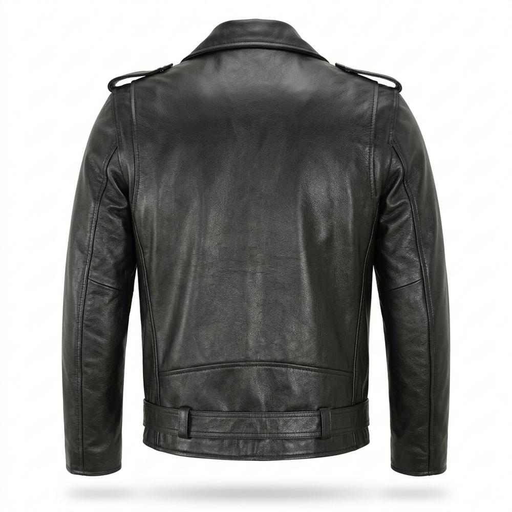 Gentleman Code - Surak | Asymmetrische Gegürtete Lederjacke Unisex