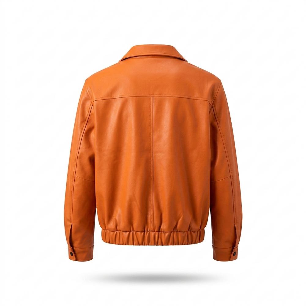 Gentleman Code - Rizan | Gefütterte Glatte Lederjacke Herren