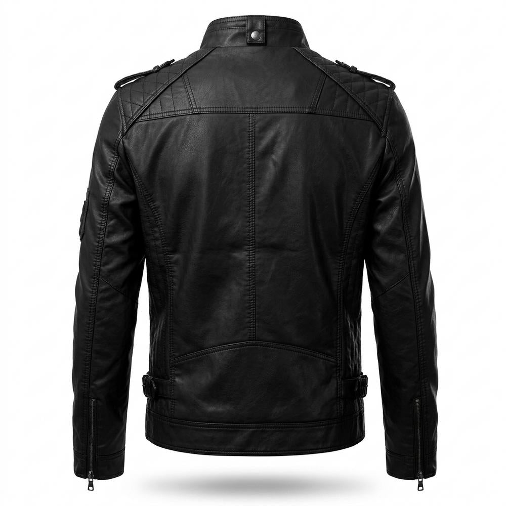 Gentleman Code - Motot | Gesteppt Tailliert Lederjacke Herren