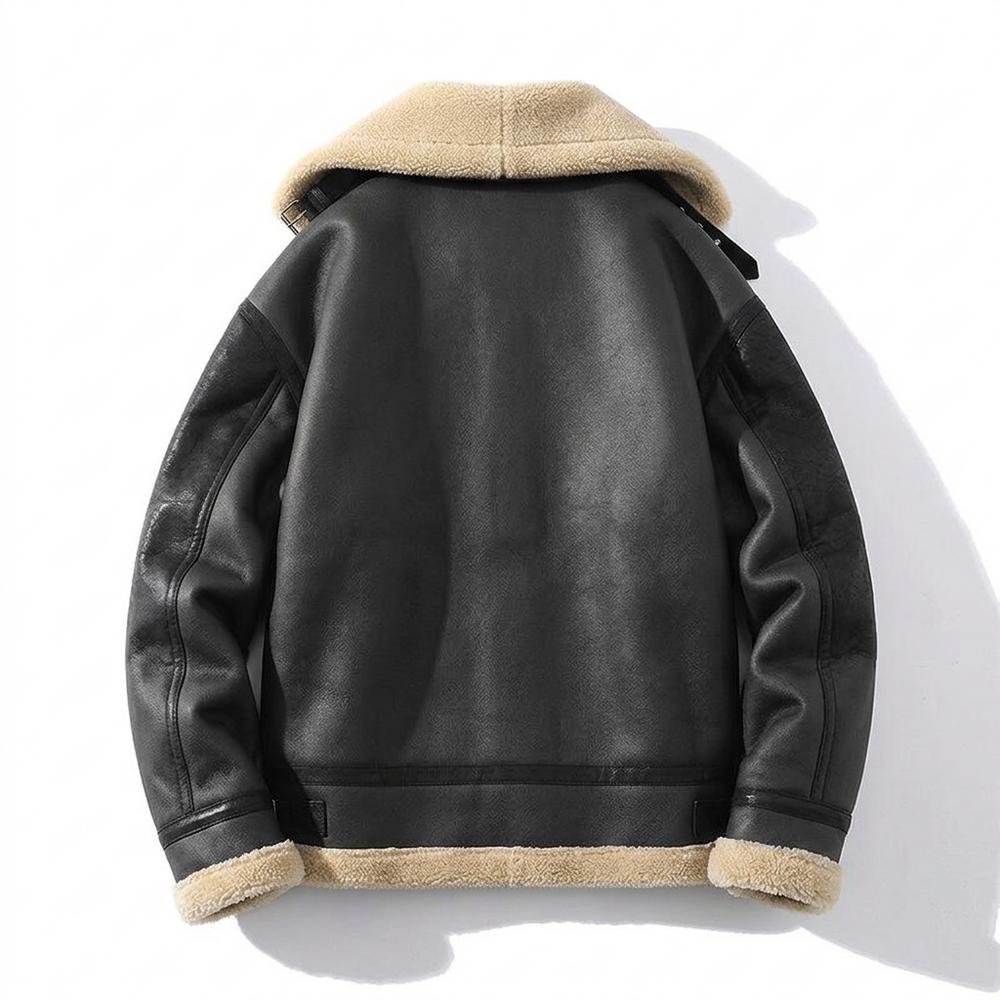 Gentleman Code - Kesom | Warm Gefüttert Lederjacke Herren