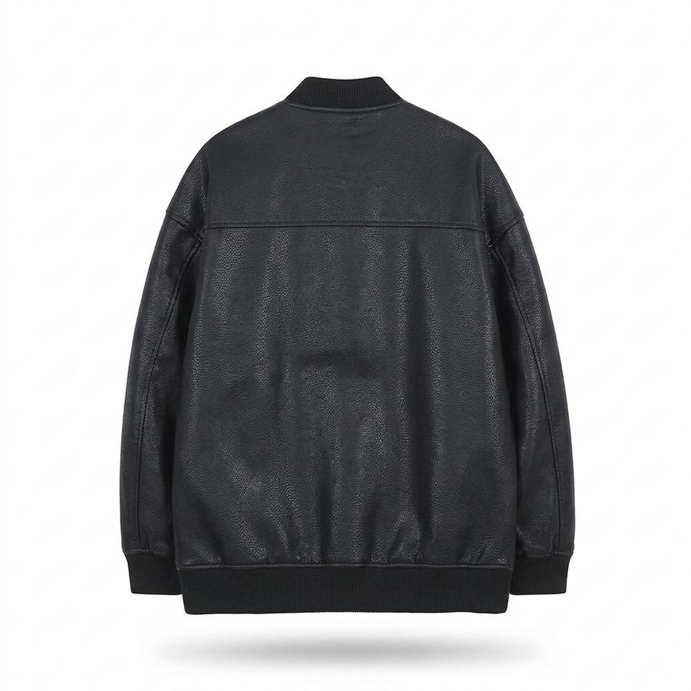 Gentleman Code - Donit | Geknöpft Gerippt Lederjacke Unisex