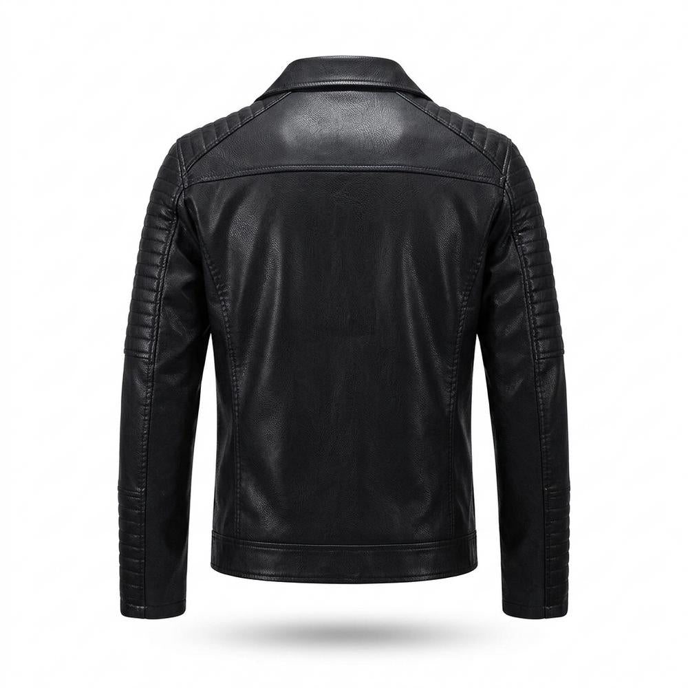 Gentleman Code - Kapas | Gesteppte Taillierte Lederjacke Herren