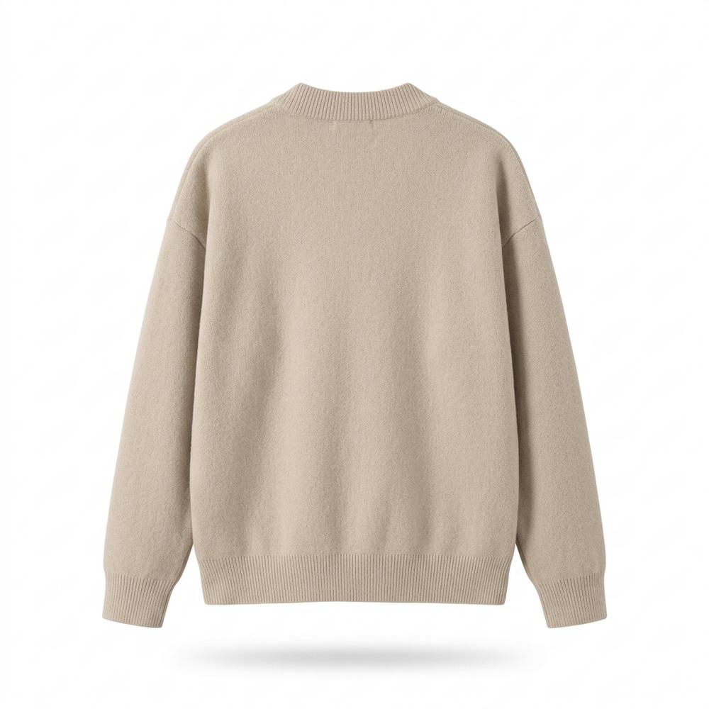 Gentleman Code - Rumal | Strukturiert Kragenlos Cardigan Herren
