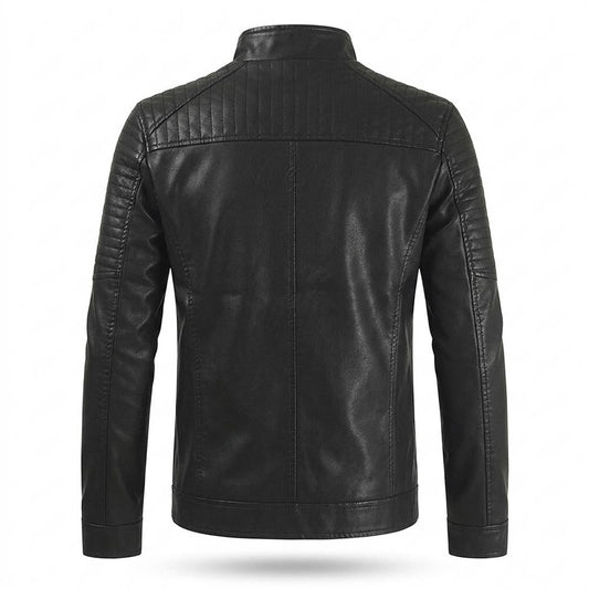 Gentleman Code - Kamar | Gefüttert Gesteppt Lederjacke Herren