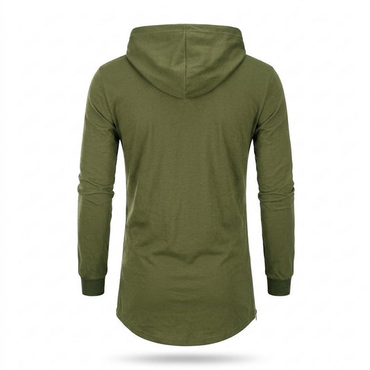 Gentleman Code - Veven | Langgeschnitten Langärmlig Hoodie Herren