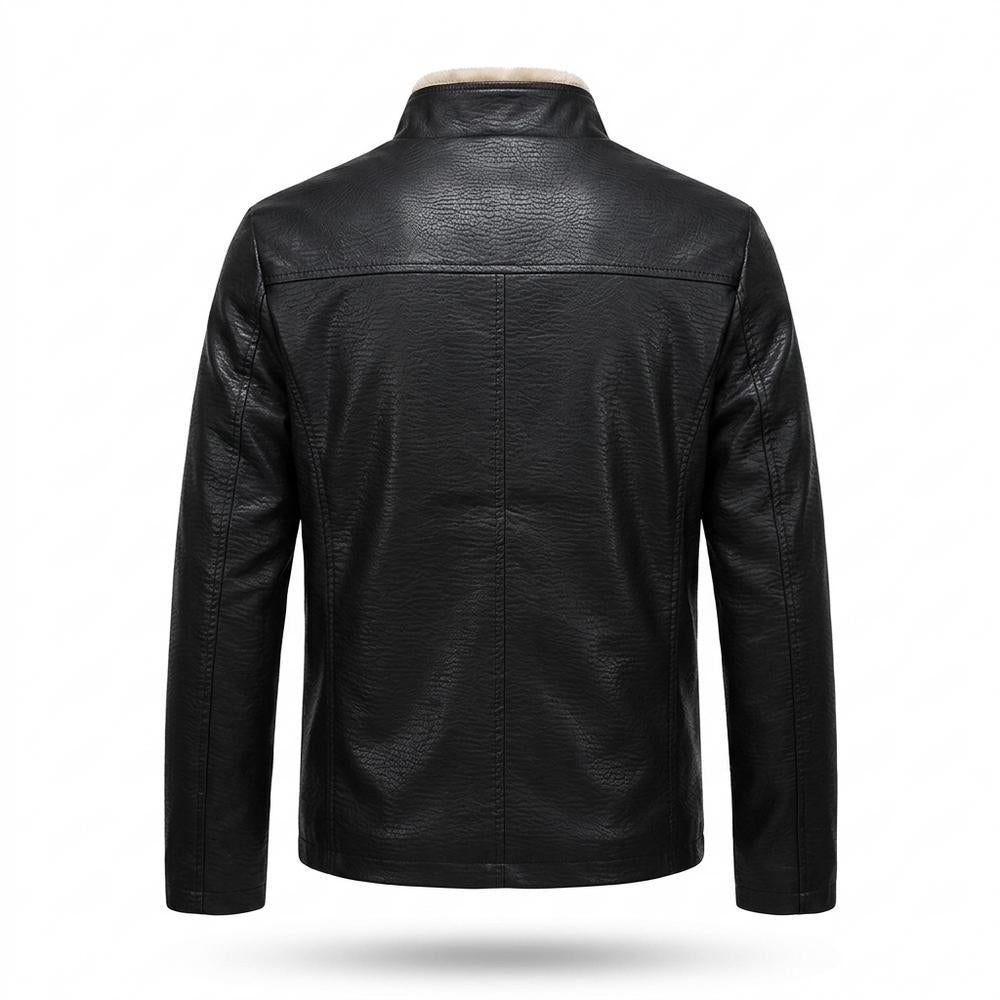 Gentleman Code - Eugor | Gefütterte Wärmende Lederjacke Herren
