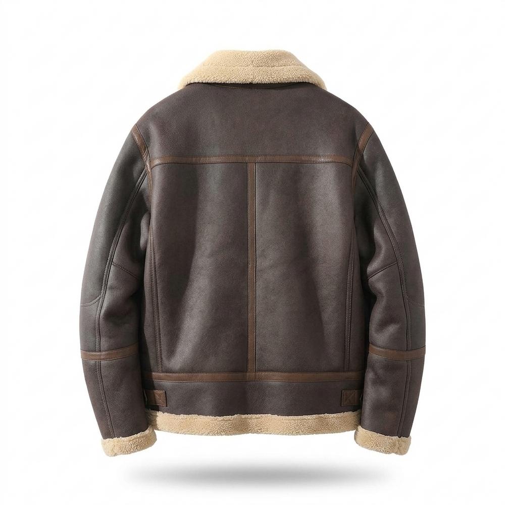 Gentleman Code - Kefud | Gefütterte Shearling Lederjacke Herren