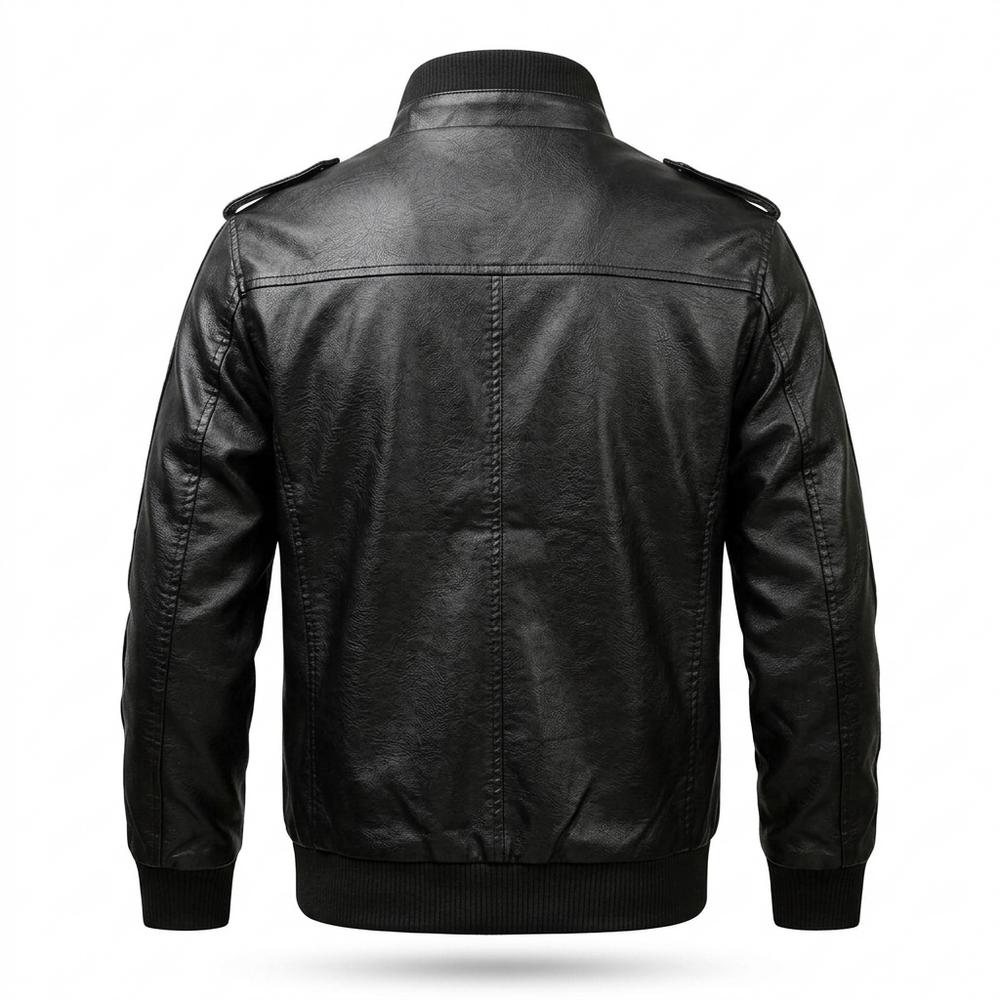 Gentleman Code - Nivis | Gefüttert Detailreich Lederjacke Herren