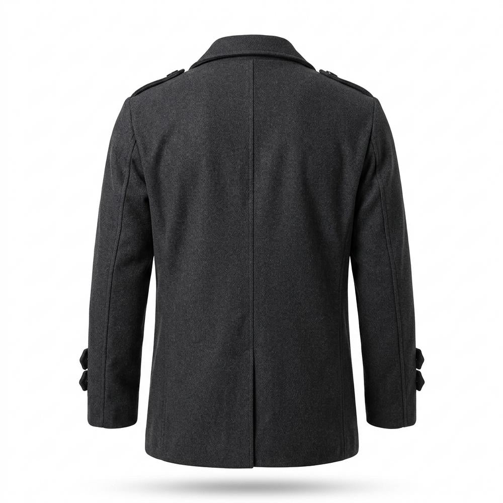 Gentleman Code - Dohor | Doppelreihiger Kurzer Mantel Herren