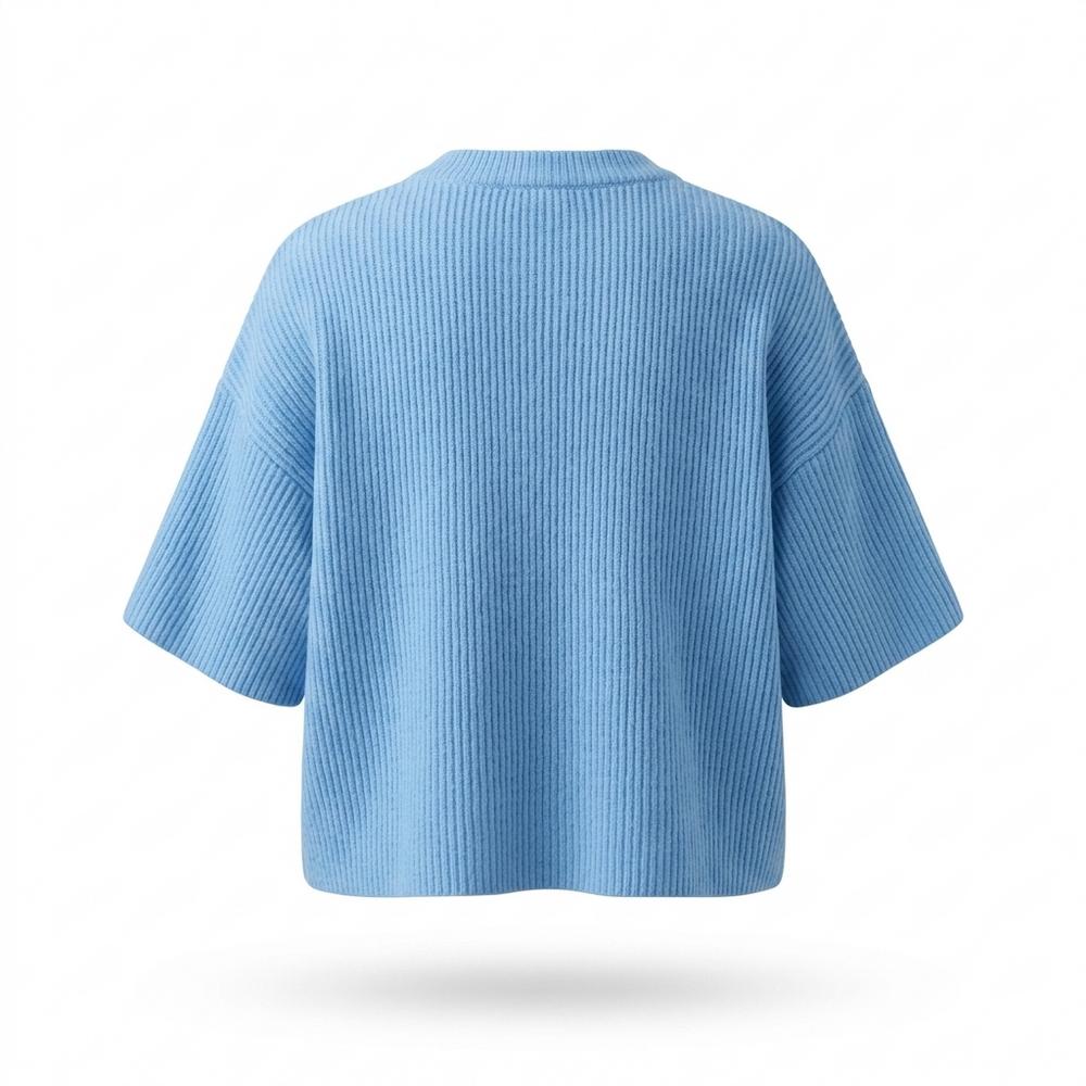 Gentleman Code - Zomir | Kurzärmliger Gerippter Cardigan Damen