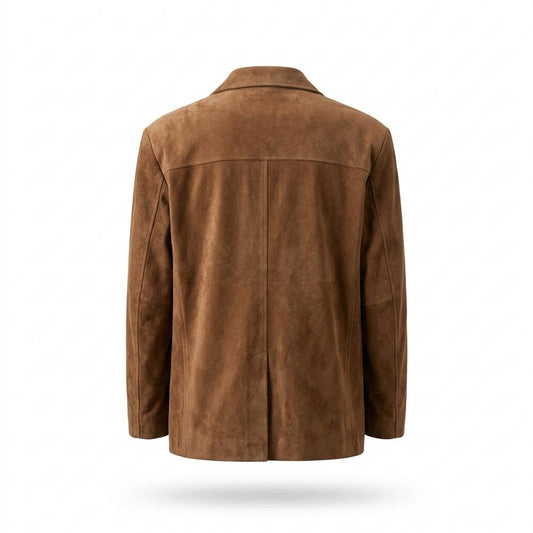 Gentleman Code - Vopod | Oversized Geknöpft Wildleder-Jacke Damen