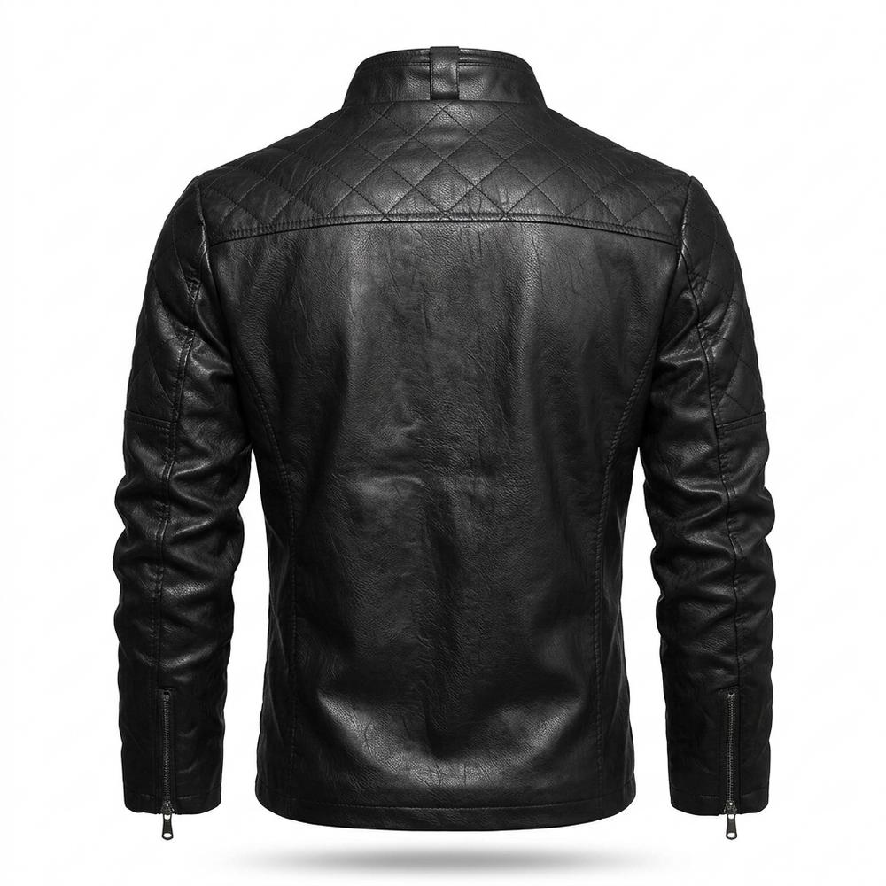 Gentleman Code - Cerur | Gesteppt Gefüttert Lederjacke Herren