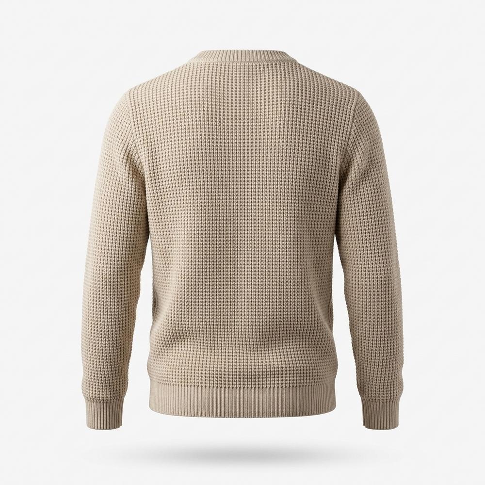 Gentleman Code - Tizal | Strukturiert Rundhals Pullover Herren