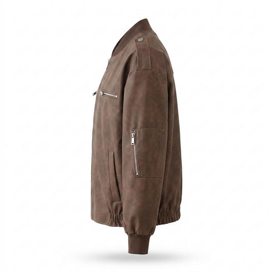 Gentleman Code - Tumev | Gefütterte Locker Geschnittene Wildleder-Jacke Unisex