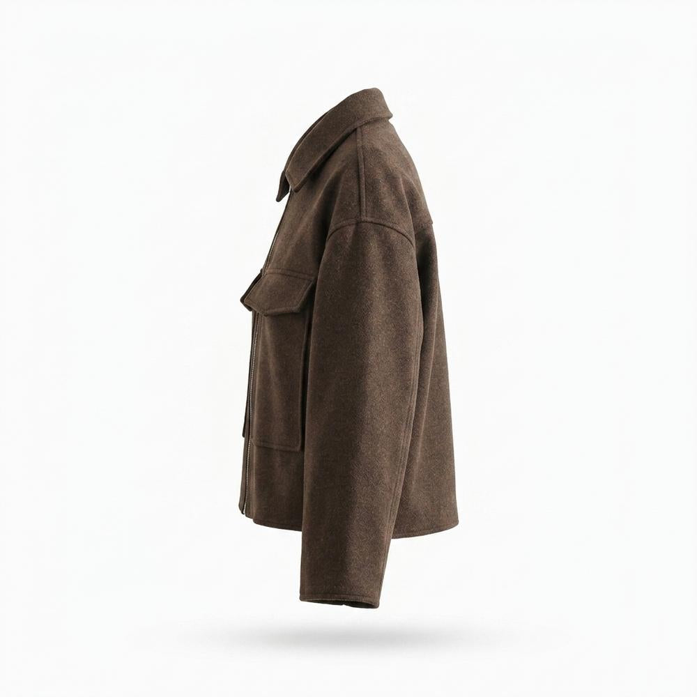 Gentleman Code - Nomiv | Reißverschluss Woll Jacke Damen