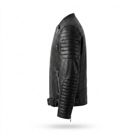Gentleman Code - Livim | Genarbt Gesteppt Lederjacke Herren