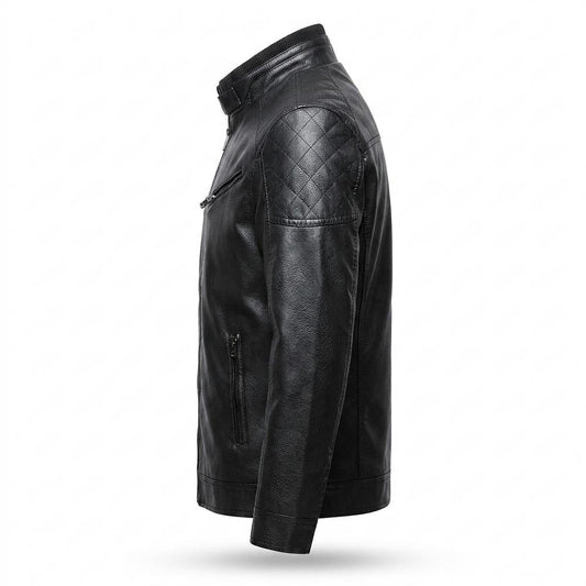 Gentleman Code - Mekor | Gesteppt Gefüttert Lederjacke Herren