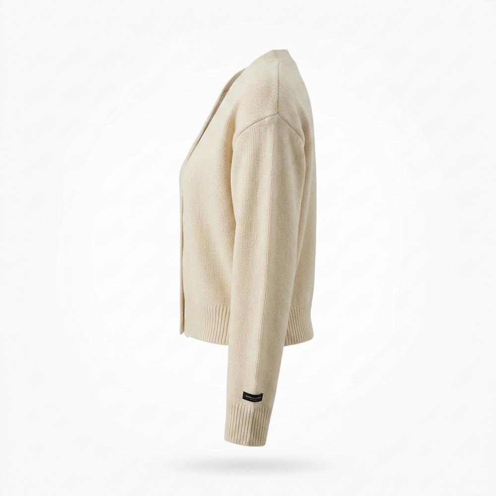 Gentleman Code - Tovet | Feingestrickter Geknöpfter Cardigan Damen
