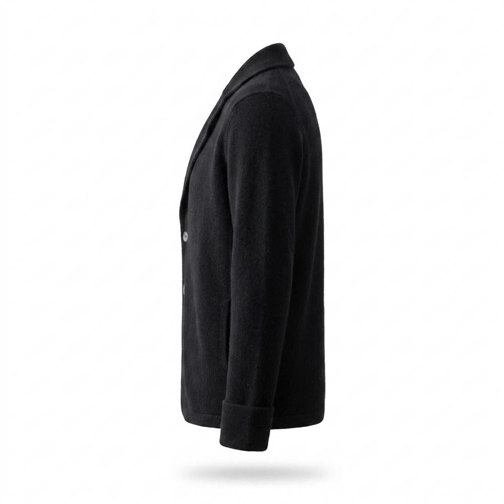 Gentleman Code - Yugud | Strukturierte Geknöpfte Strickjacke Herren