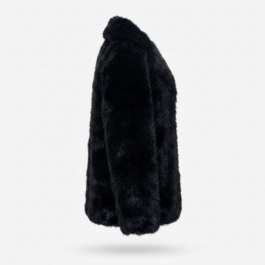 Gentleman Code - Zosud | Plüschiger Gefütterter Mantel Damen