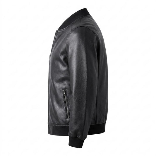 Gentleman Code - Zuzad | Genarbte Gefütterte Lederjacke Herren