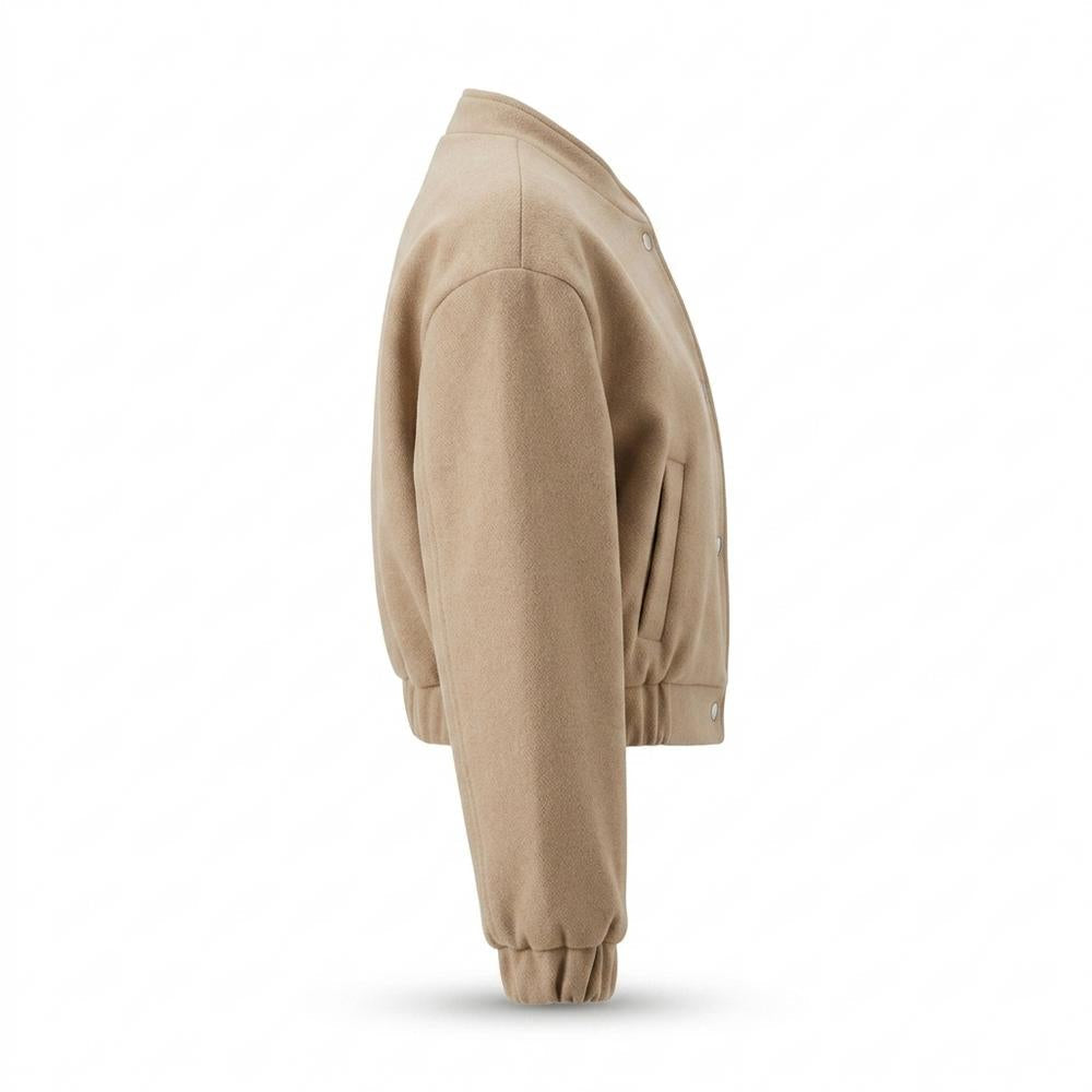 Gentleman Code - Yopos | Kurz Geschnitten Geknöpft Jacke Damen