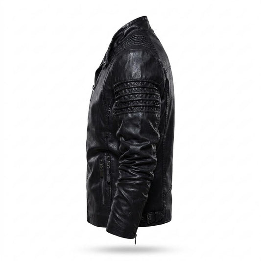 Gentleman Code - Terid | Gesteppt Gefüttert Lederjacke Herren