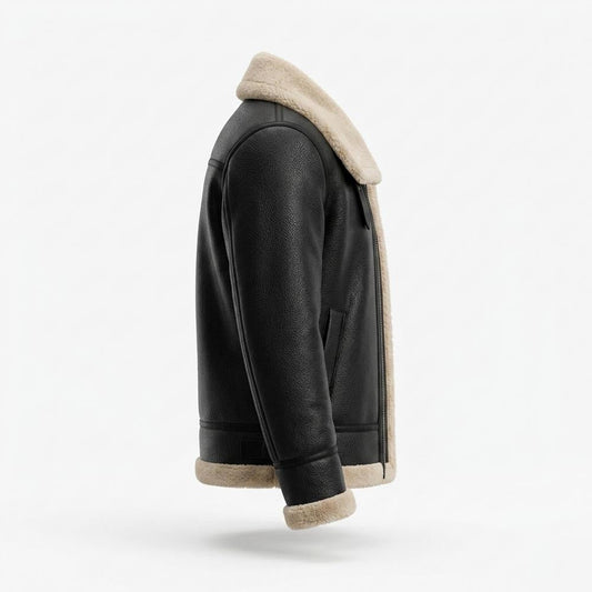 Gentleman Code - Yovet | Genarbte Gefütterte Lederjacke Herren