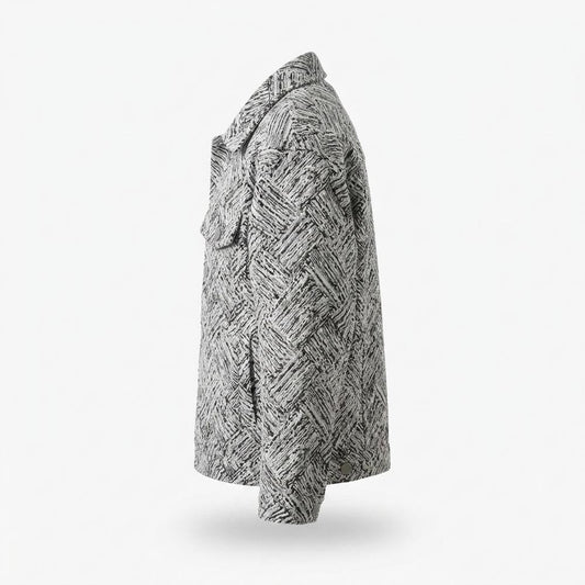 Gentleman Code - Yikak | Gemusterte Gerade Geschnittene Jacke Unisex