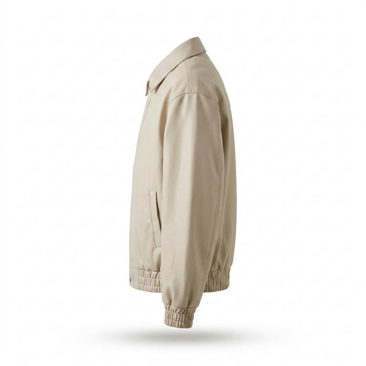 Gentleman Code - Zonav | Gefütterte Kentkragen Lederjacke Herren