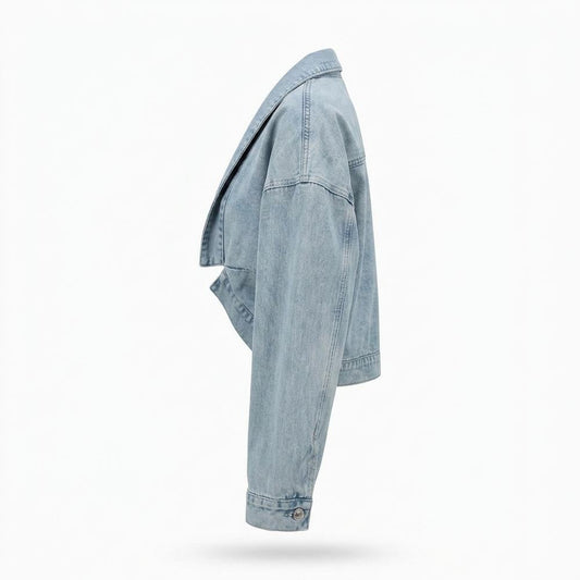 Gentleman Code - Vopul | Kurzgeschnittene Kragenlose Jacke Damen